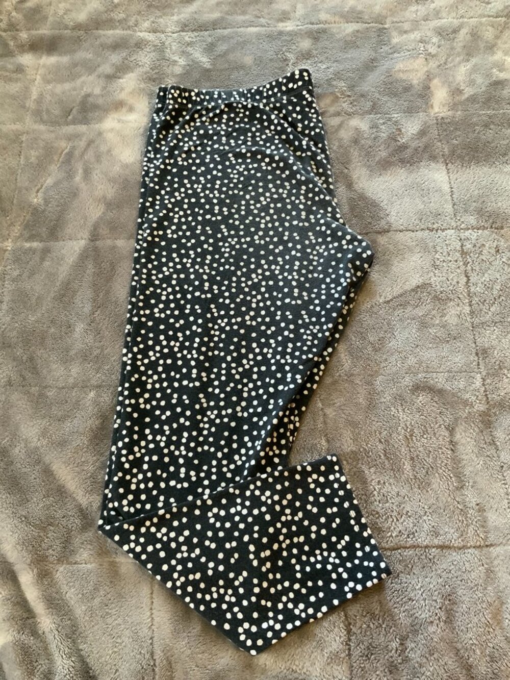 No Boundaries Women's Juniors Size 21 Black/White Polka Dot Leggings (1328)